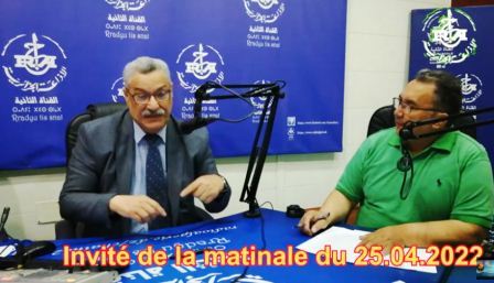 Intervention de Monsieur BOUDISSA Noureddine – Directeur Général d’ALGERAC – à la Radio Algérienne Chaine 2, le 25/04/2022